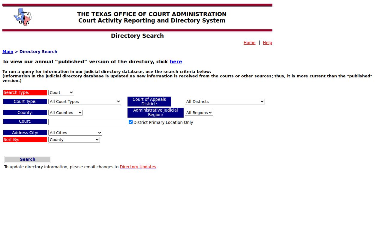 Throckmorton County warrant records Texas court directory search controls