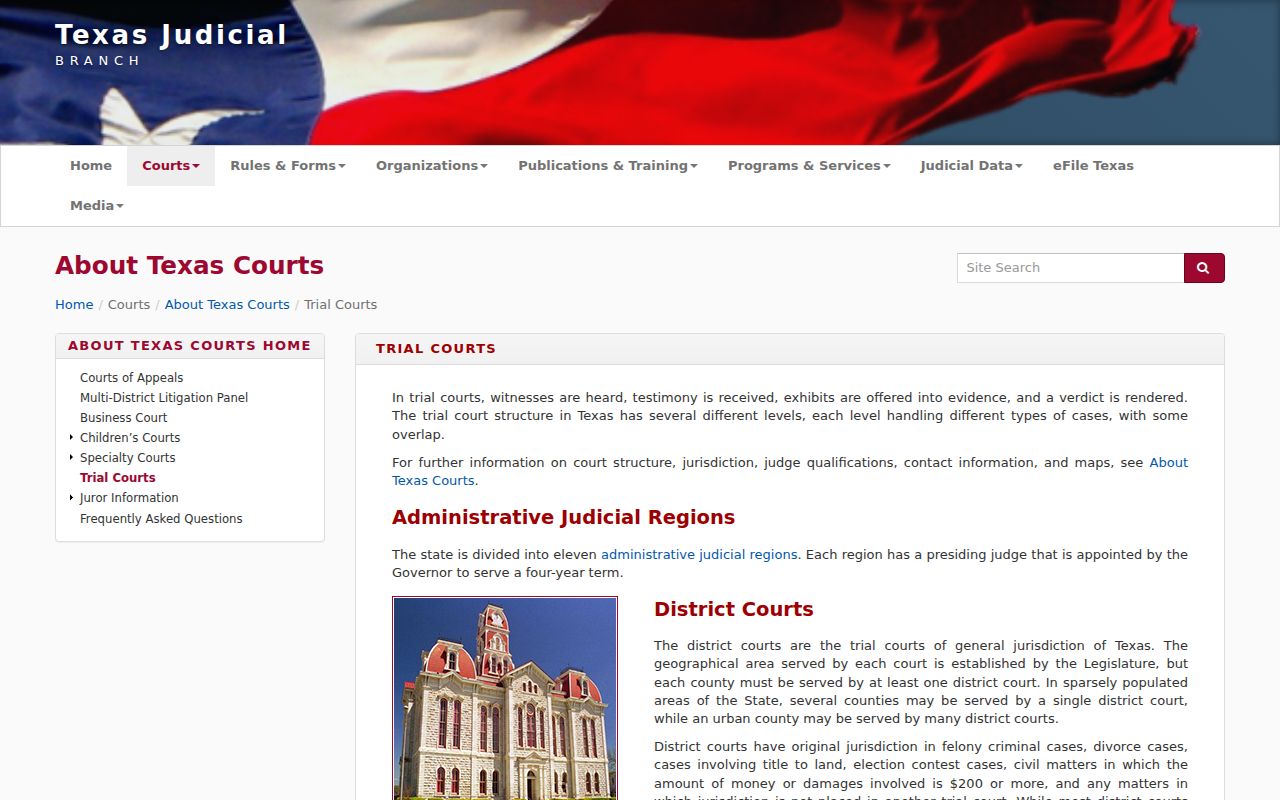 Throckmorton County municipal warrant records Texas court structure reference